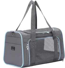 A4Pet Airline Approved Cat Carrier Expandable Dog Carriers,Soft-Sided Portable Pet Travel Washable Carrier for Kittens,Puppies,Rabbit,Hamsters