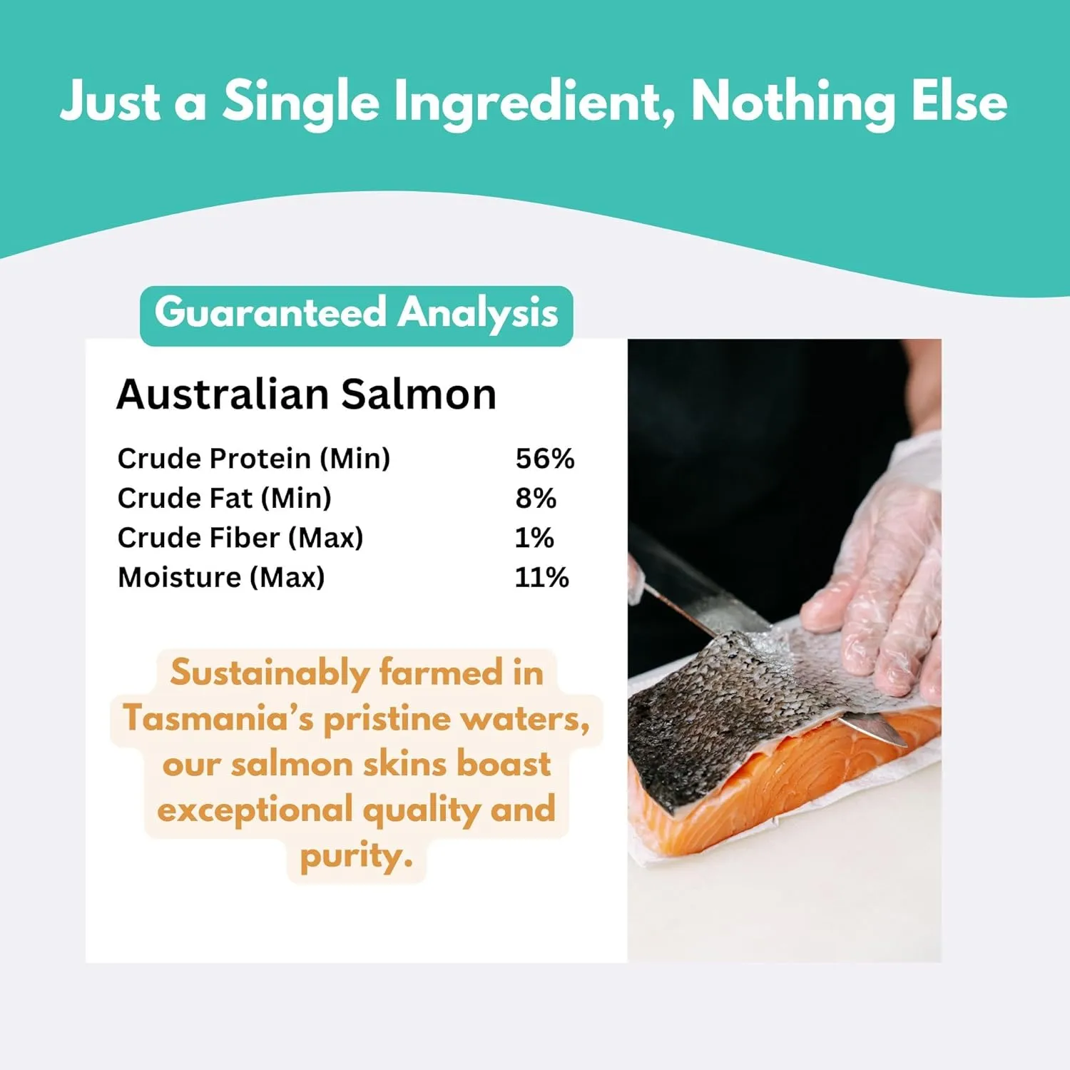 ALFIE'S TREATOS Fish Skin Dog Treats - Salmon Skin Treats for Dogs, Natural High-Protein and Crunchy, More Omega-3 Than Cod Fish Skins, Perfect for Training and Food Topping (2.65 Oz)