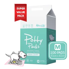 Altimate Pet Potty Pee Pads Antibacterial M 45cm x 60cm - 100pcs