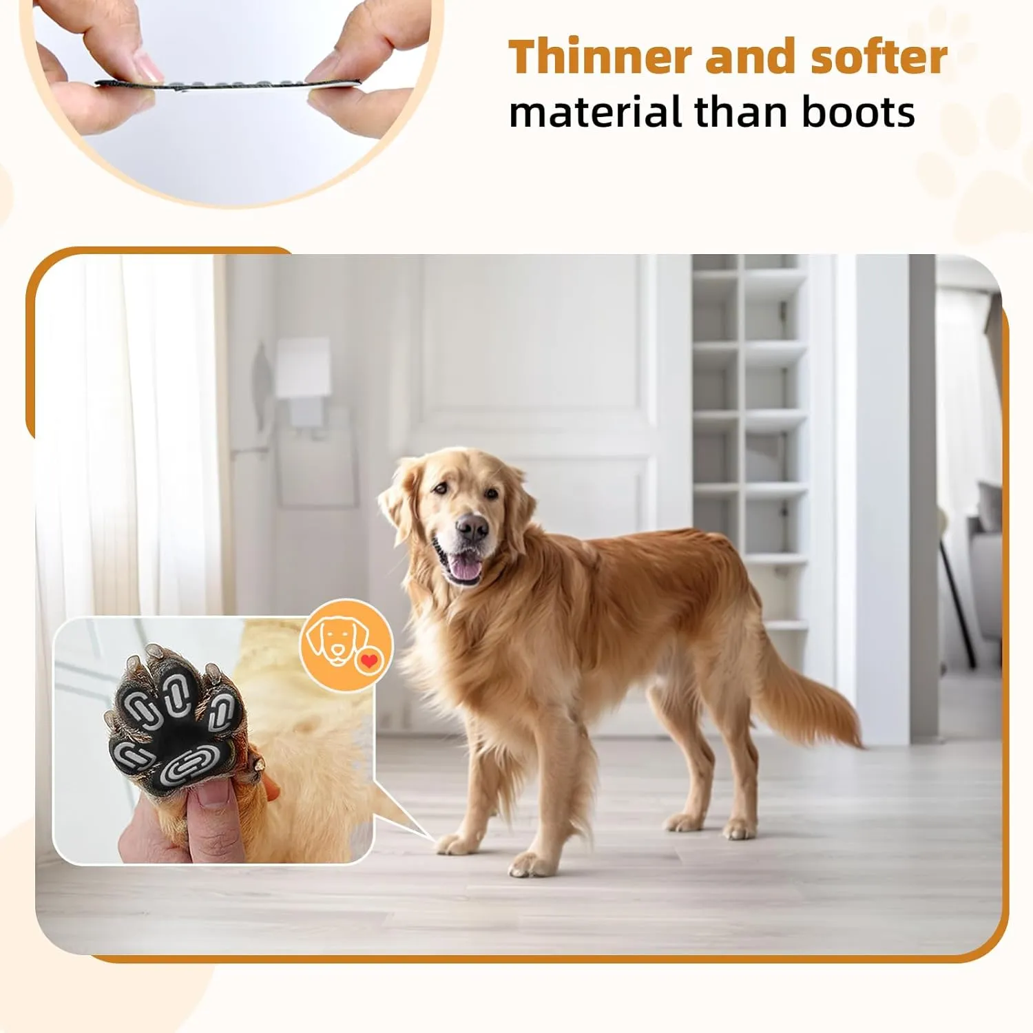 Anti-Slip Dog Paw Protector Pads for Senior Dogs, Dog Paw Adhesive Pads on Hardwood Floor,Senior Pets Essentials with Strong Traction,Puppy Grippers,12 Sets 48 pc XL