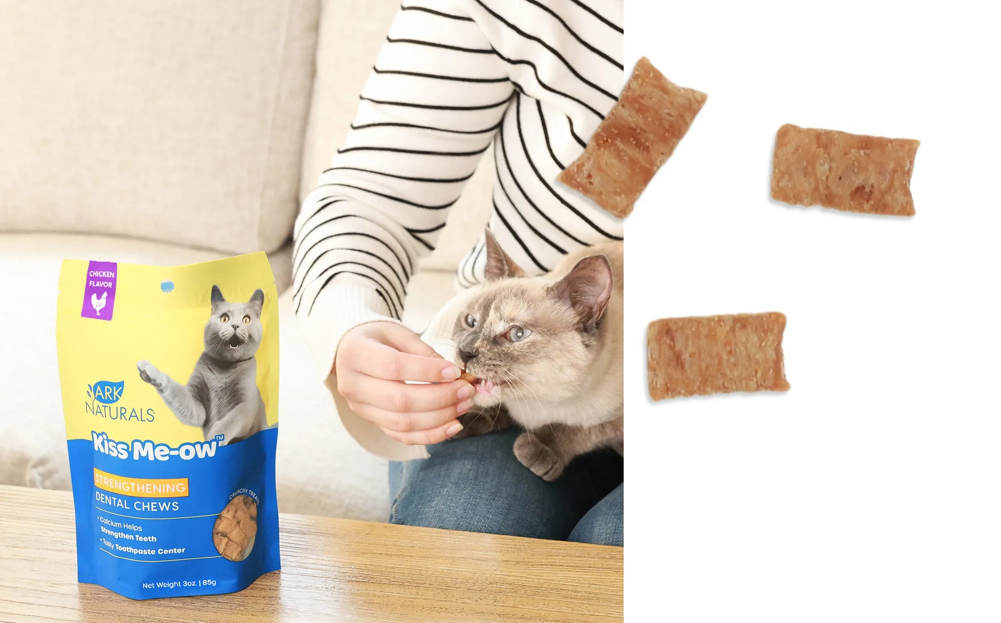 Ark Naturals Kiss Me-Ow Strengthening Dental Chews
