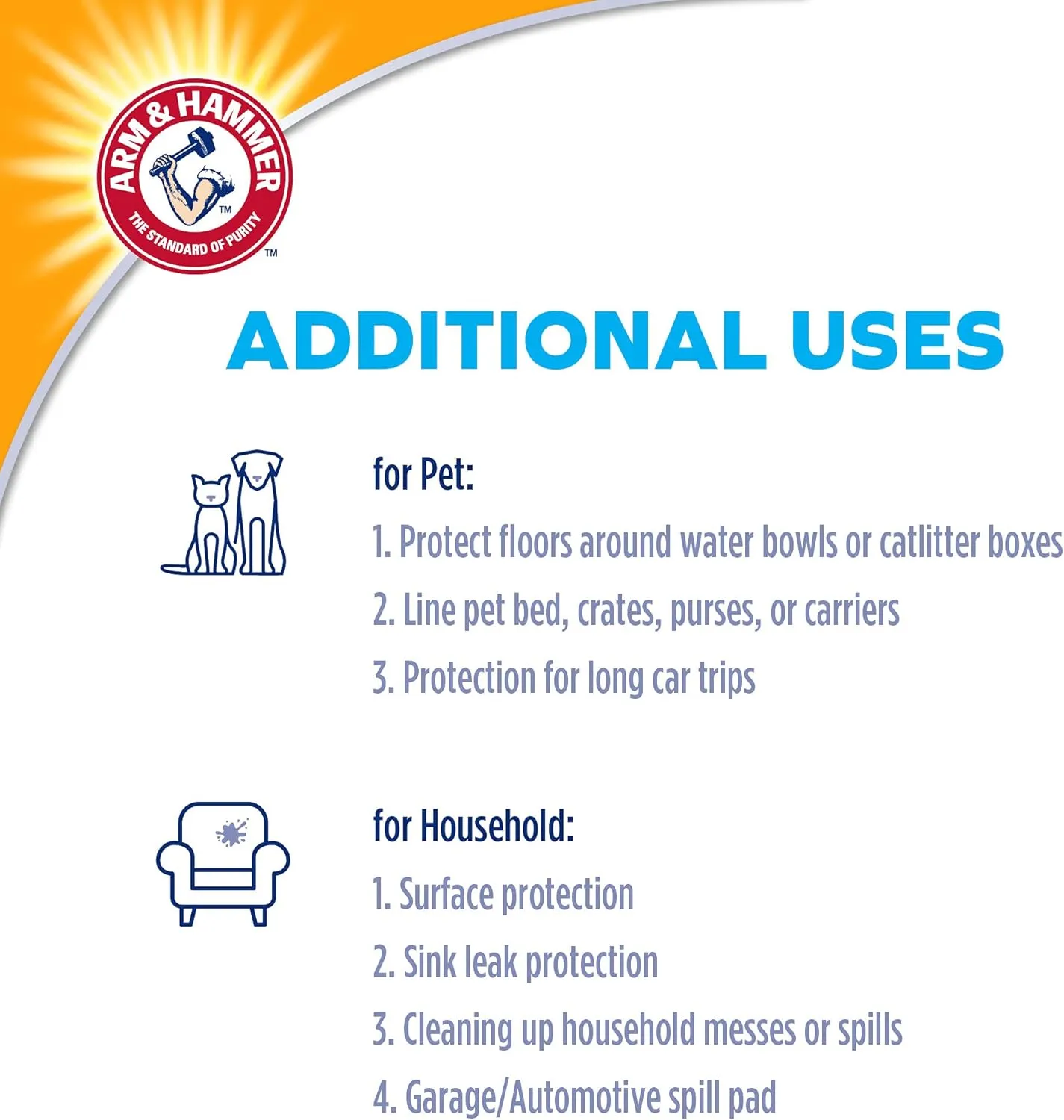 Arm & Hammer for Dogs Puppy Training Pads with Attractant | New & Improved Super Absorbent, Leak-Proof, Odor Control Quilted Puppy Pads with Baking Soda | 10 Count - 24 Pack Bulk Wee Wee Pads,White