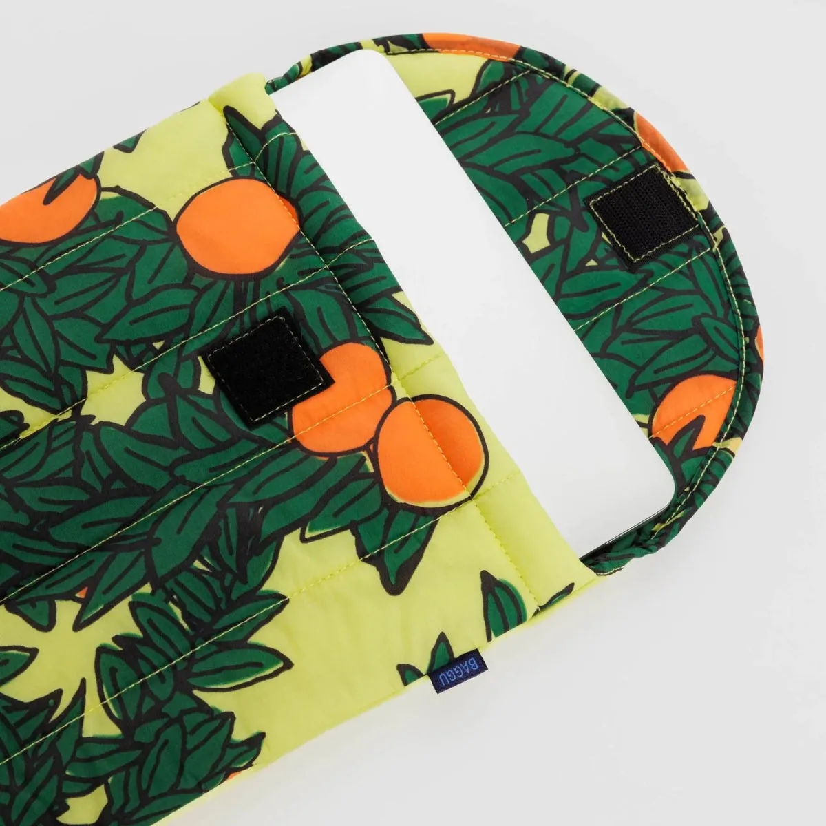 Baggu Puffy Laptop Sleeve 13"/14" in Orange Tree Yellow