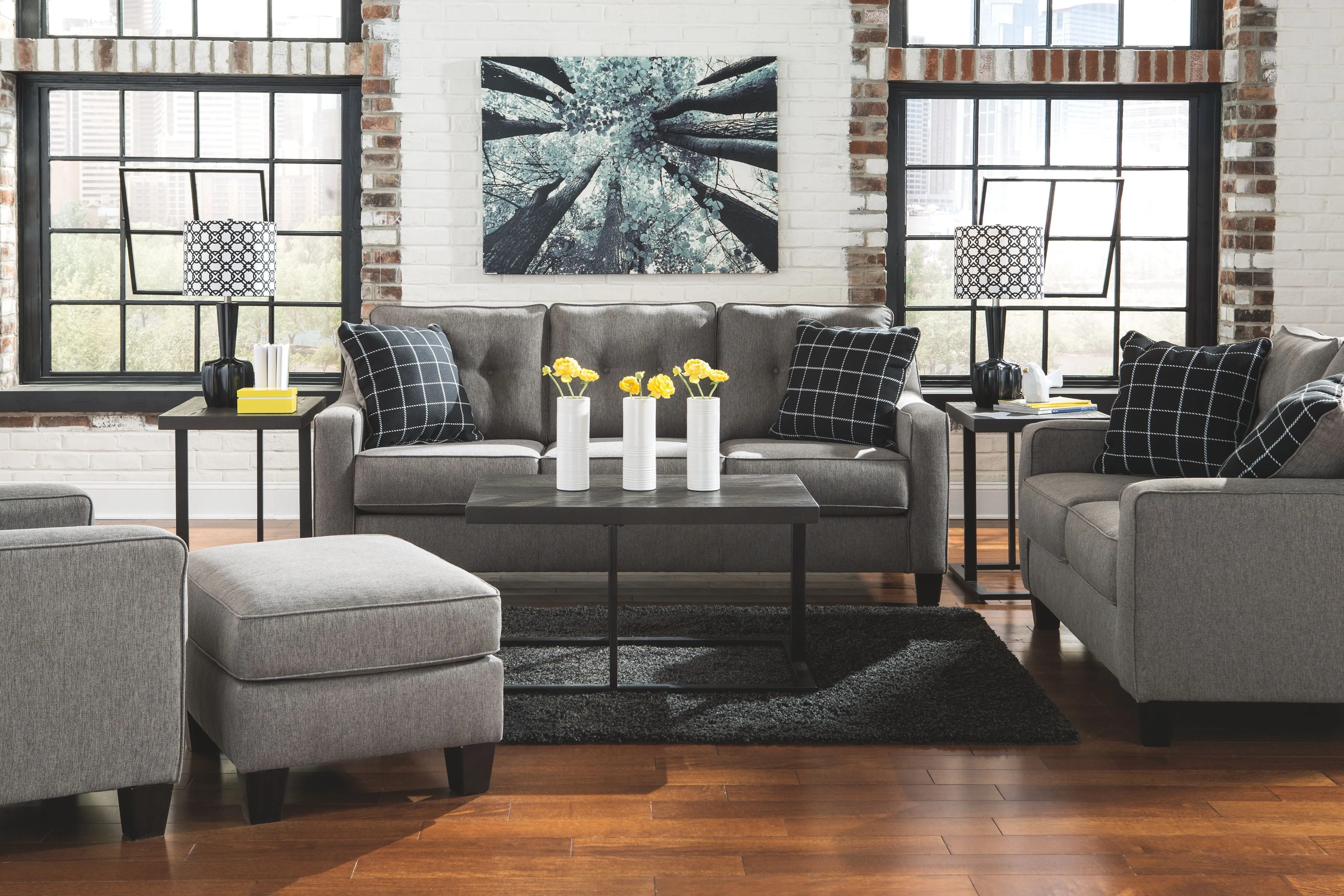 Brindon - Charcoal - Queen Sofa Sleeper
