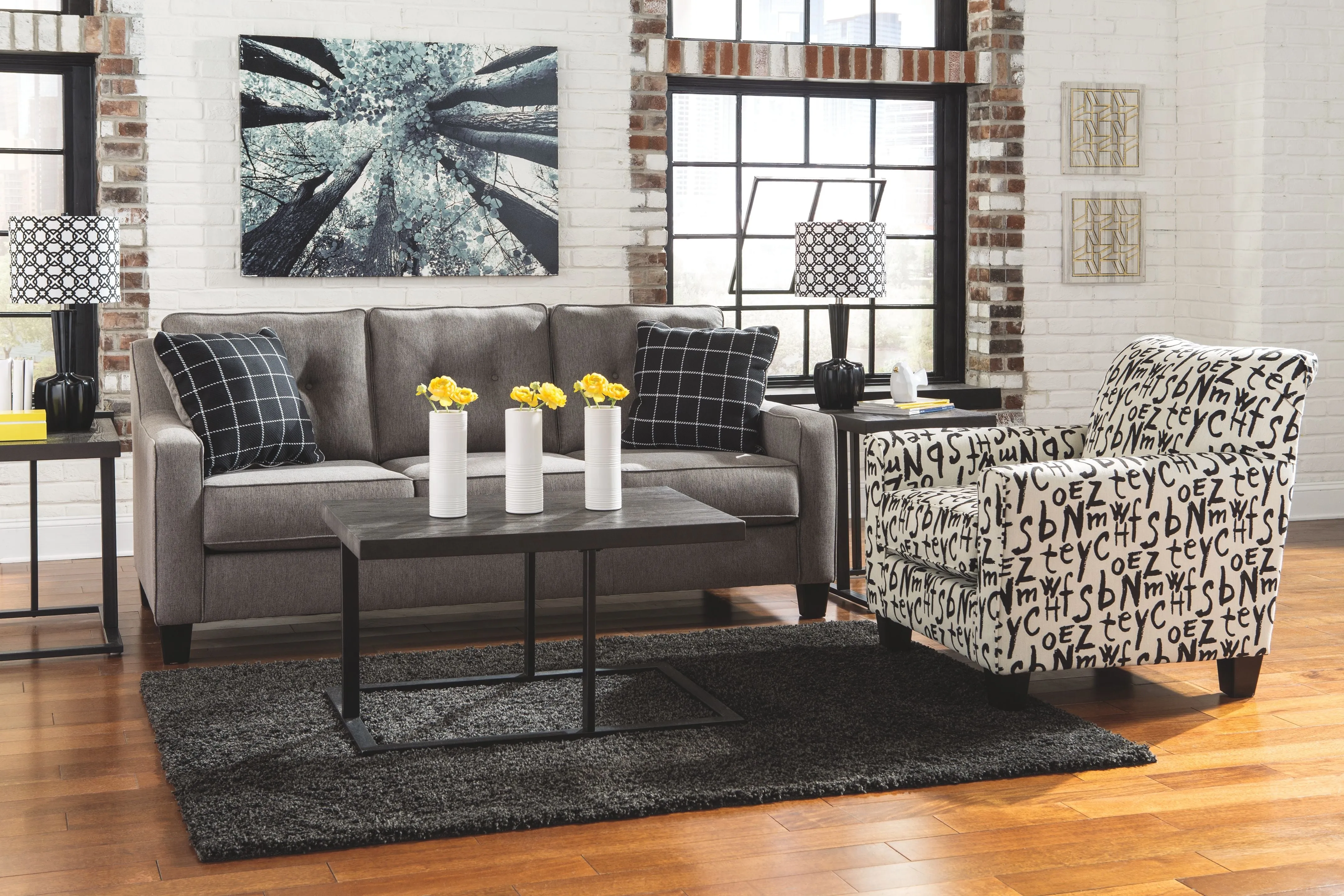 Brindon - Charcoal - Queen Sofa Sleeper