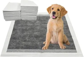 Charcoal Puppy Pee Pads, 100 Count 22 x 22 Inch Leak-Proof Pet Training Pads for Dogs, Quick Absorb 6-Layer Design, Ideal for Puppies, Cats, Rabbits, and Guinea Pigs