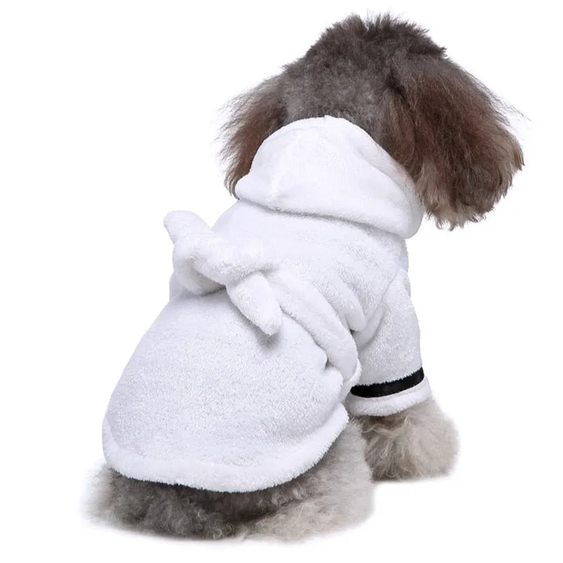 Cozy Pet Dog Bathrobe: Soft Pet Bath Drying Towel Clothes | Dog Pajamas for Puppy Dogs, Cats | Pet Accessories