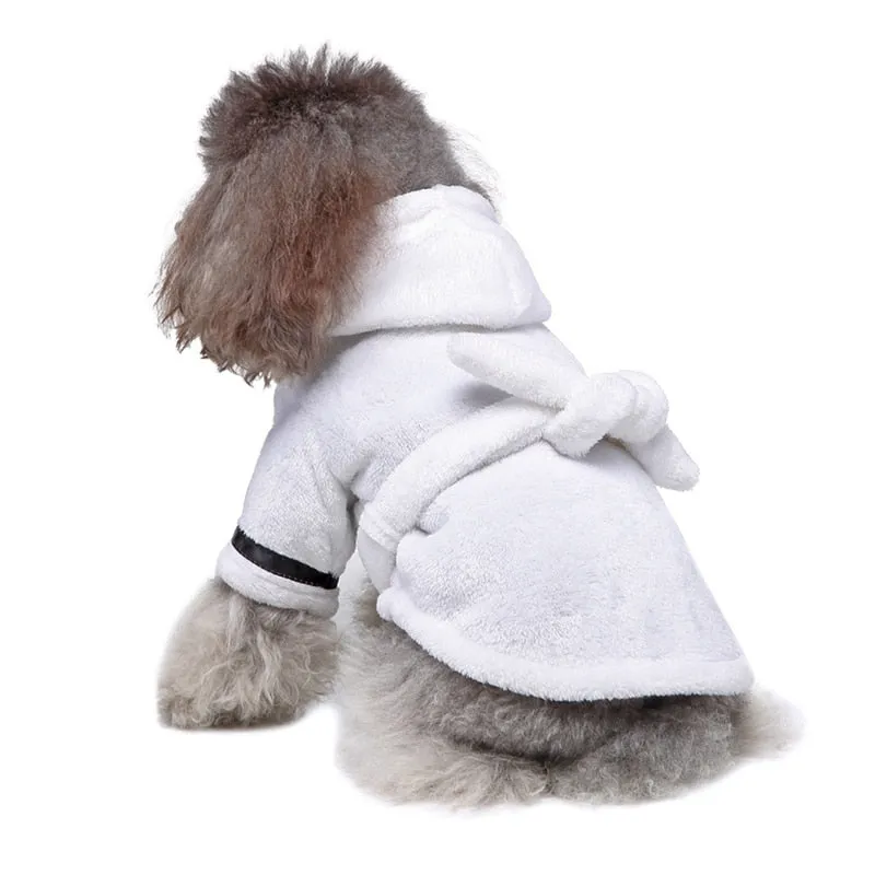 Cozy Pet Dog Bathrobe: Soft Pet Bath Drying Towel Clothes | Dog Pajamas for Puppy Dogs, Cats | Pet Accessories