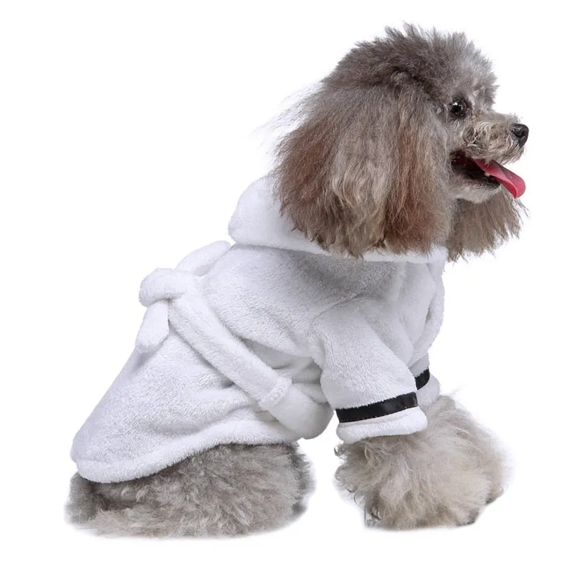 Cozy Pet Dog Bathrobe: Soft Pet Bath Drying Towel Clothes | Dog Pajamas for Puppy Dogs, Cats | Pet Accessories