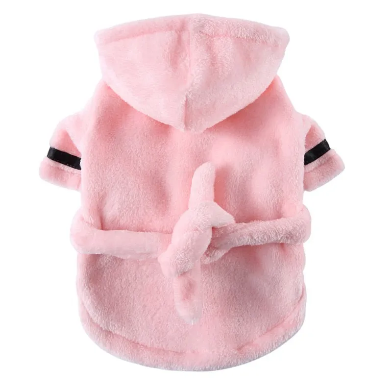Cozy Pet Dog Bathrobe: Soft Pet Bath Drying Towel Clothes | Dog Pajamas for Puppy Dogs, Cats | Pet Accessories