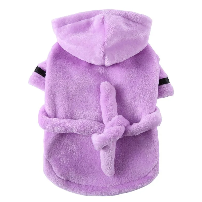 Cozy Pet Dog Bathrobe: Soft Pet Bath Drying Towel Clothes | Dog Pajamas for Puppy Dogs, Cats | Pet Accessories