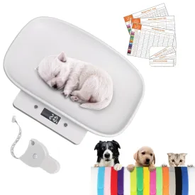 Digital Pet Scale, Puppy Scale for Weighing, Puppy Whelping Scale, Newborn Pet Weighing, Accurate Small Animal Scales for Kitten Hedgehog, Multi-Function LCD Scale,Max 33lb, 11.4 inch