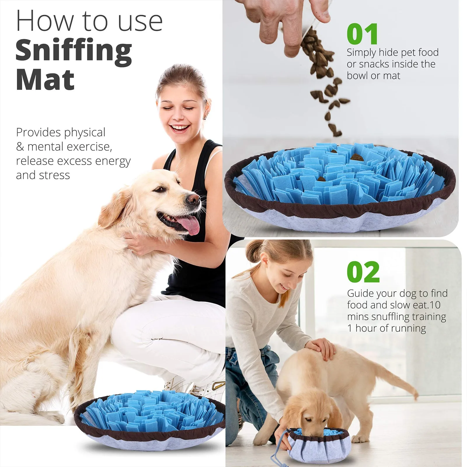 Dog Adjustable Snuffle Mat