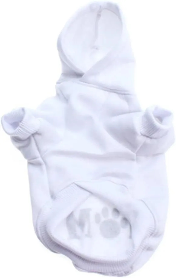 Dog Hoodie Dog Hoodies for Small Dogs Clothes I Love My Mom Fleece Sweater Winter Sweat Shirt Warm Cotton Dog Hoodie for Small Dog Cat Mom White S