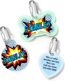 Dog Tags Personalized for Pets, Dog Name Tags Personalized with Silencer, Custom Dog ID Tags Personalized, Cat Tags Personalized Small, Cat Name Tag, Pet Tags Personalized Dog