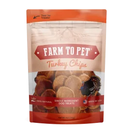 Farm To Pet Turkey Chips Single Ingredient Dog Treats
