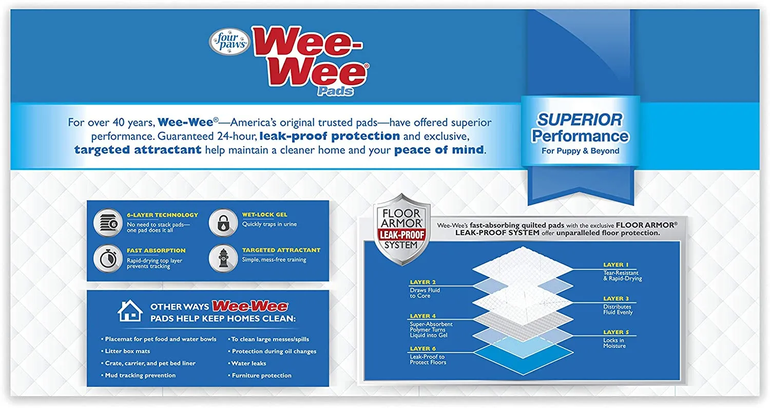 Four Paws Wee-Wee Extra Large Dog Training Pads