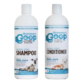 Glossy Coat Shampoo and Conditioner 16oz by Groomer's Goop