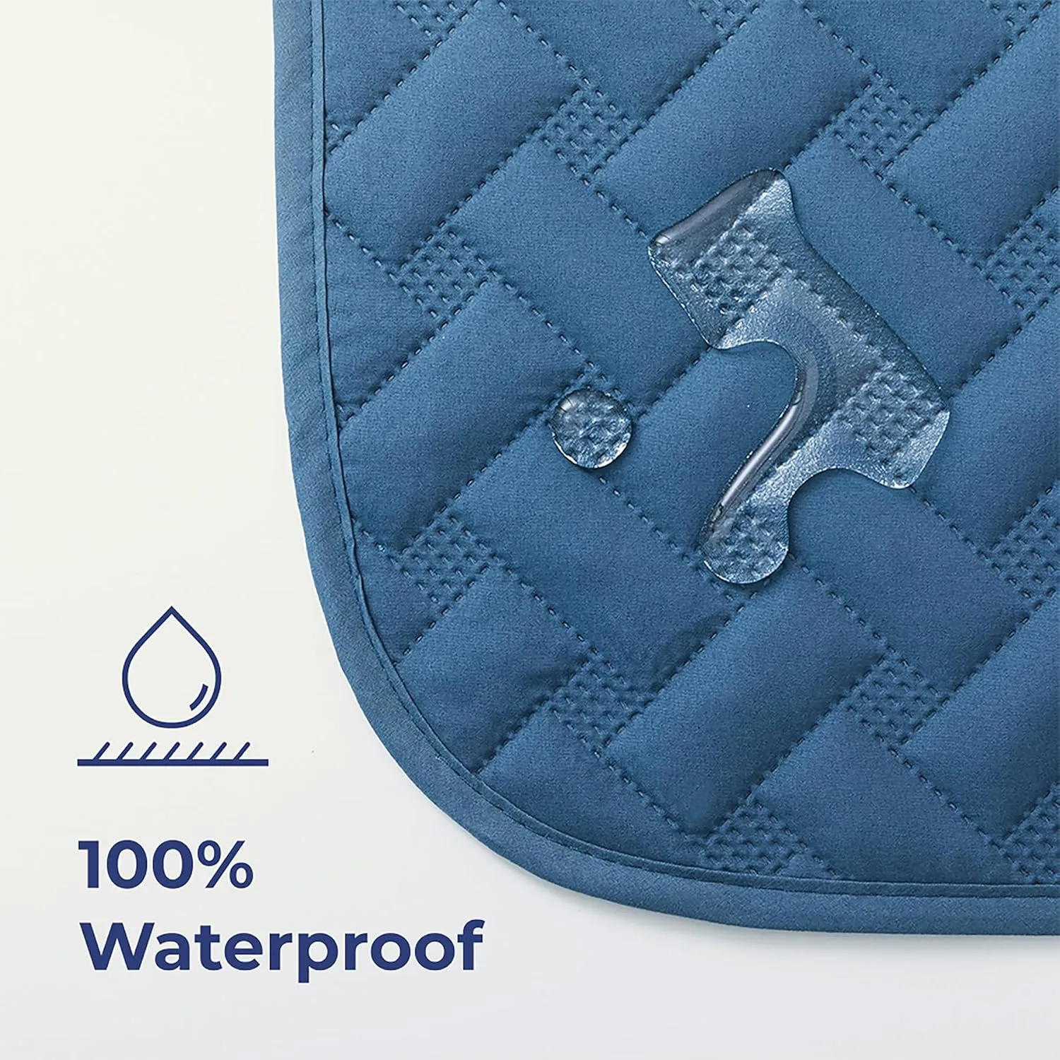 gogobunny 100% Double Sided Waterproof Dog Blanket Soft Pet Bed Cover Reversible Protect Furniture Couch Sofa Car for Puppy Cat Kids (Dark Blue/Light Blue, 52x82 Inch (Pack of 1))