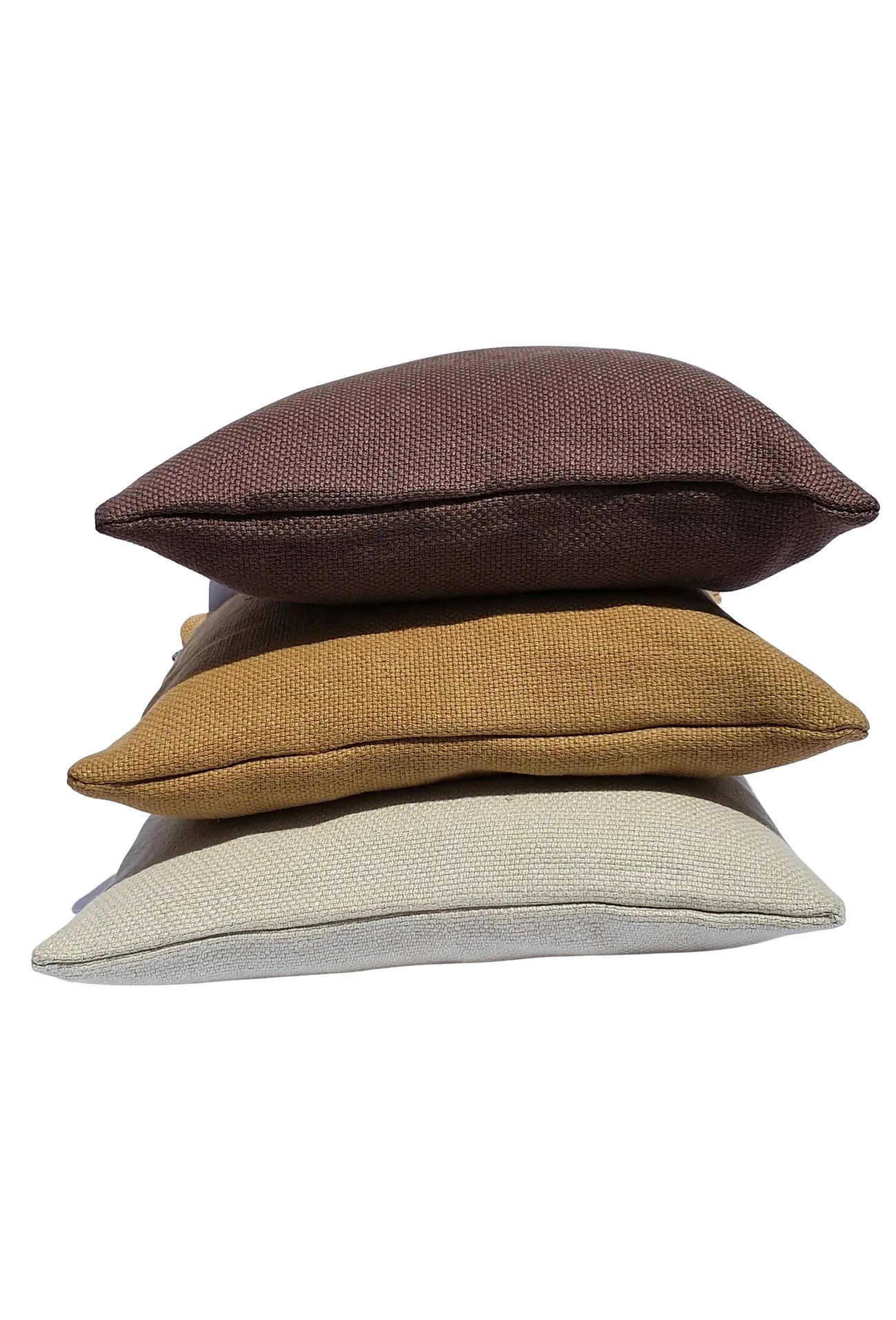 Heavy Duty Linen Cushions and Pillows "James" in Black Color