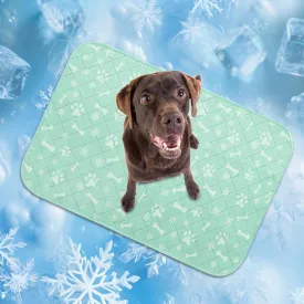 Homimp Self-Cooling Mat for Dogs, 4 Pack Washable Cooling Mat&Sleeping Pad, Reusable Waterproof Dog Pee Pads, Non-Toxic, Non-Slip Potty Pads Ideal for Home, Travel & Crates, Kennel in Summer, 24"x36"