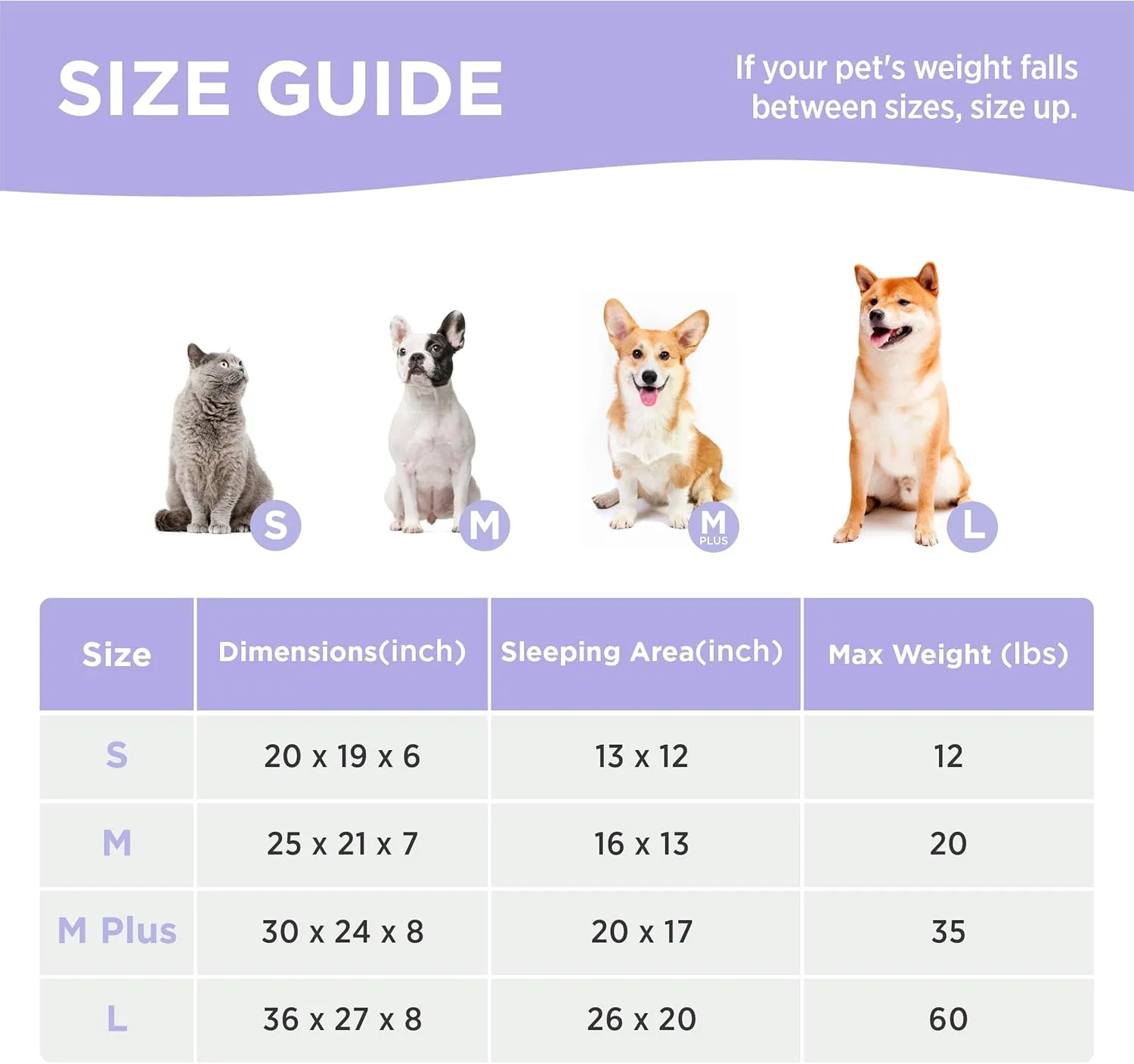 Lesure Fluffy Dog Beds for Large Dogs - Orthopedic Rectangle Calming Pet Bed,Plush Bubble Bolster Pet Sofa with Removable Washable Cover and Nonskid Bottom, 36x27x8inches,Grey