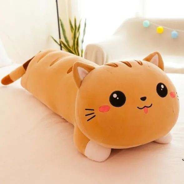 Long Cat Pillow Throw Cushions