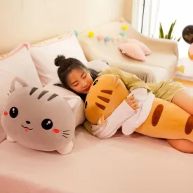 Long Cat Pillow Throw Cushions