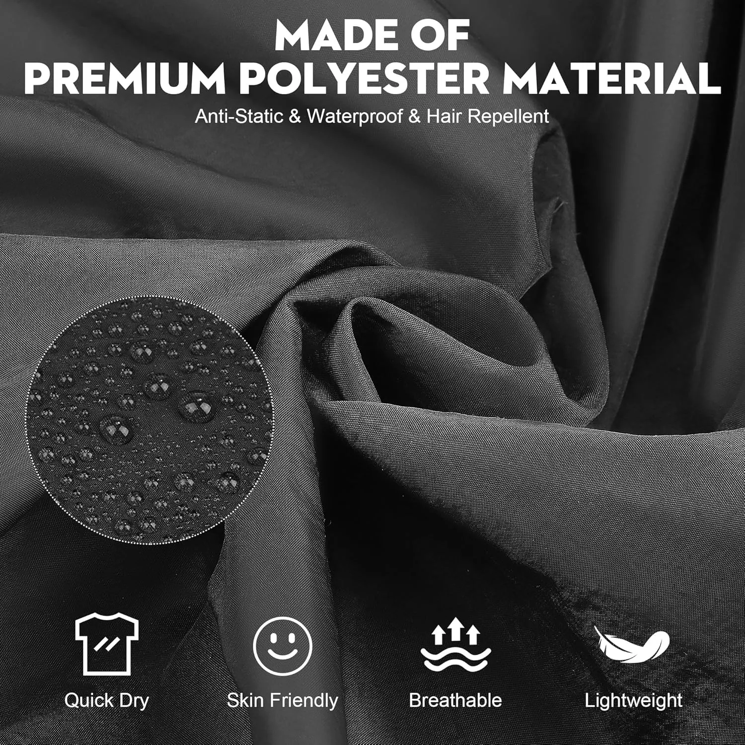 MCEAST 2 Pack Pet Grooming Work Clothes Black Pet Groomer Uniforms with Full Zipper Water Resistant and Anti-Static Pet Smock Clothes Pet Shop Smock Jacket for Women Men Pet Groomer Barber, X-Large