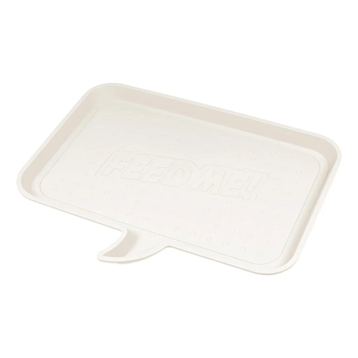 Medium "FEED ME" Feeding Mat for Dog or Cat, Ivory