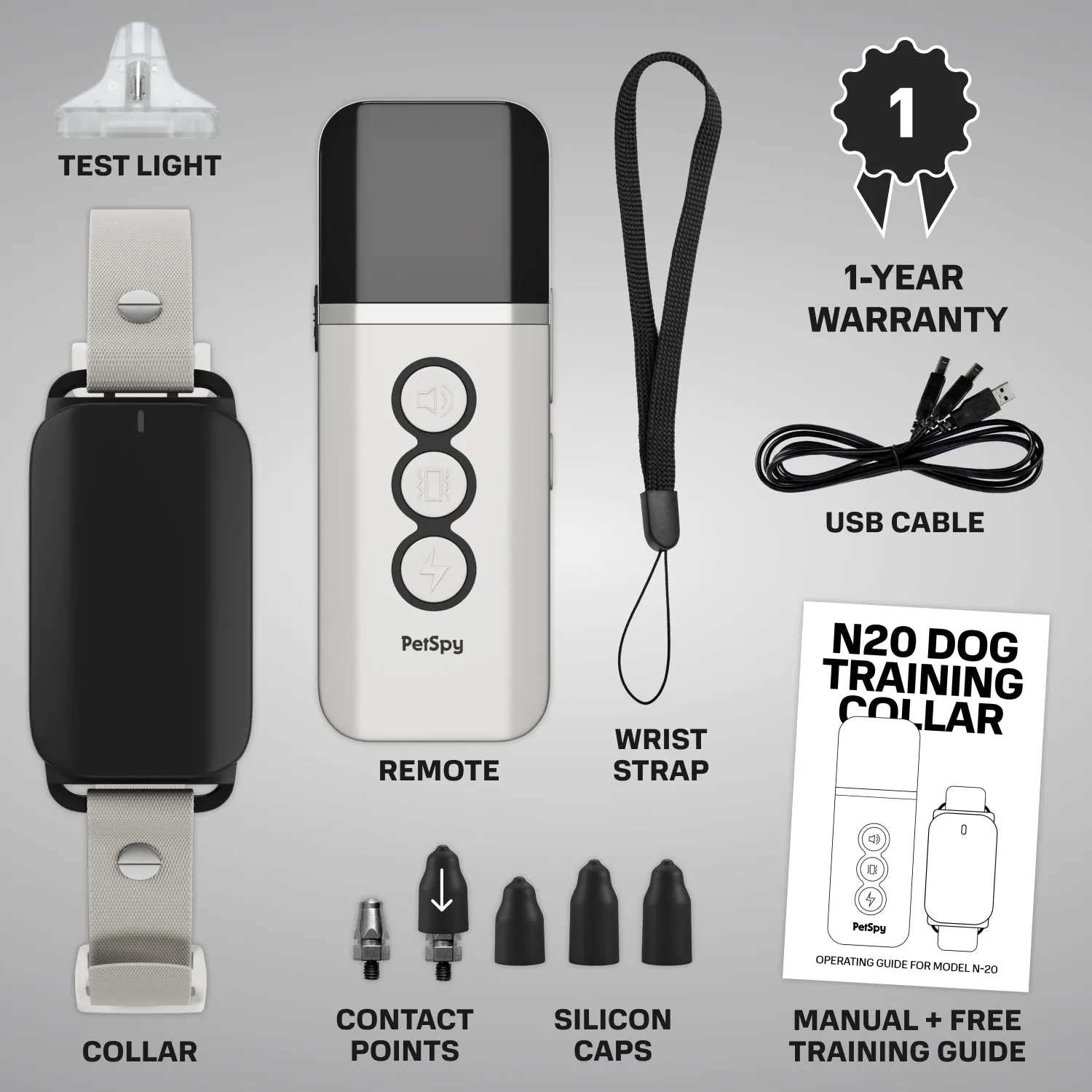 N20 Shock collar for dogs - Vibrating dog shock collar