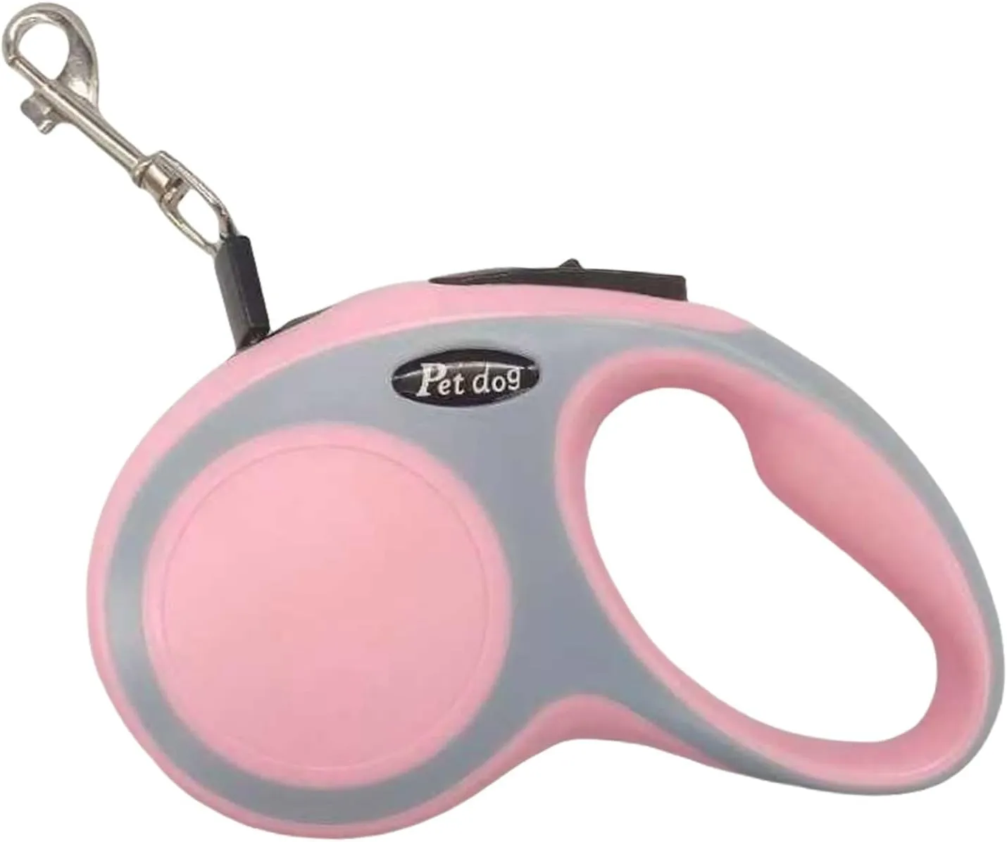 New Retractable Dog Leash (Cord), Ergonomic, Durable and Tangle Free Pet Walking Leash for Dogs Up to 26 lbs, 16 ft(Pink)