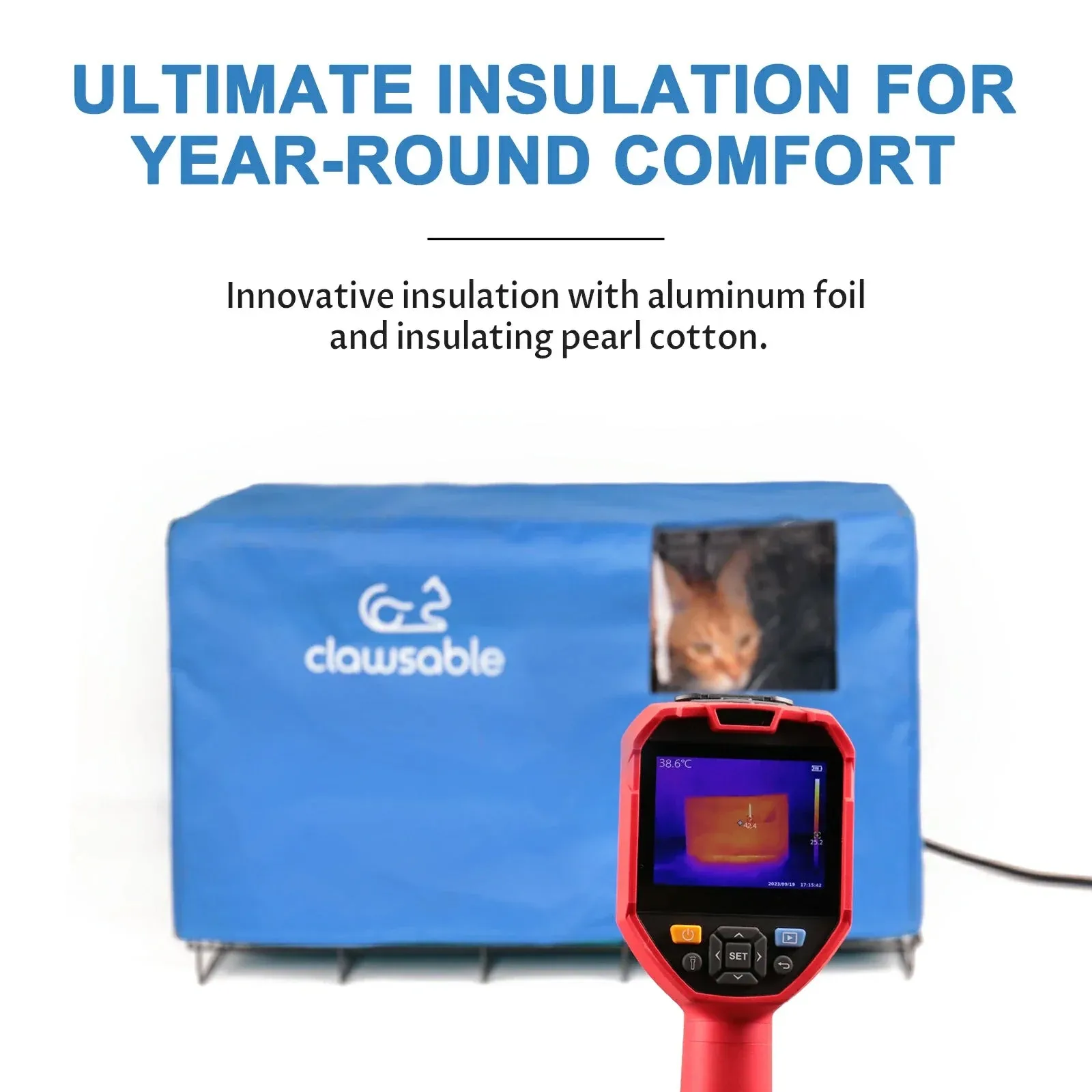 Outdoor Heated Cat Cage Small