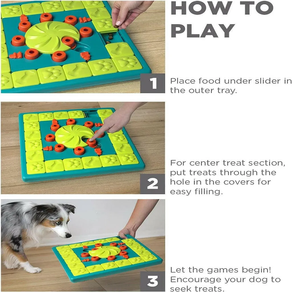 Outward Hound Nina Ottosson MultiPuzzle Interactive Treat Puzzle Toy For Dogs, Expert Level