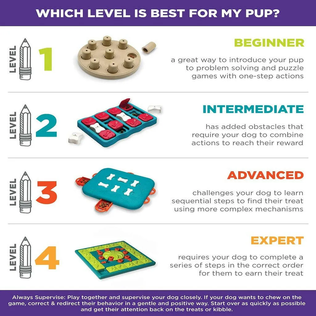 Outward Hound Nina Ottosson MultiPuzzle Interactive Treat Puzzle Toy For Dogs, Expert Level