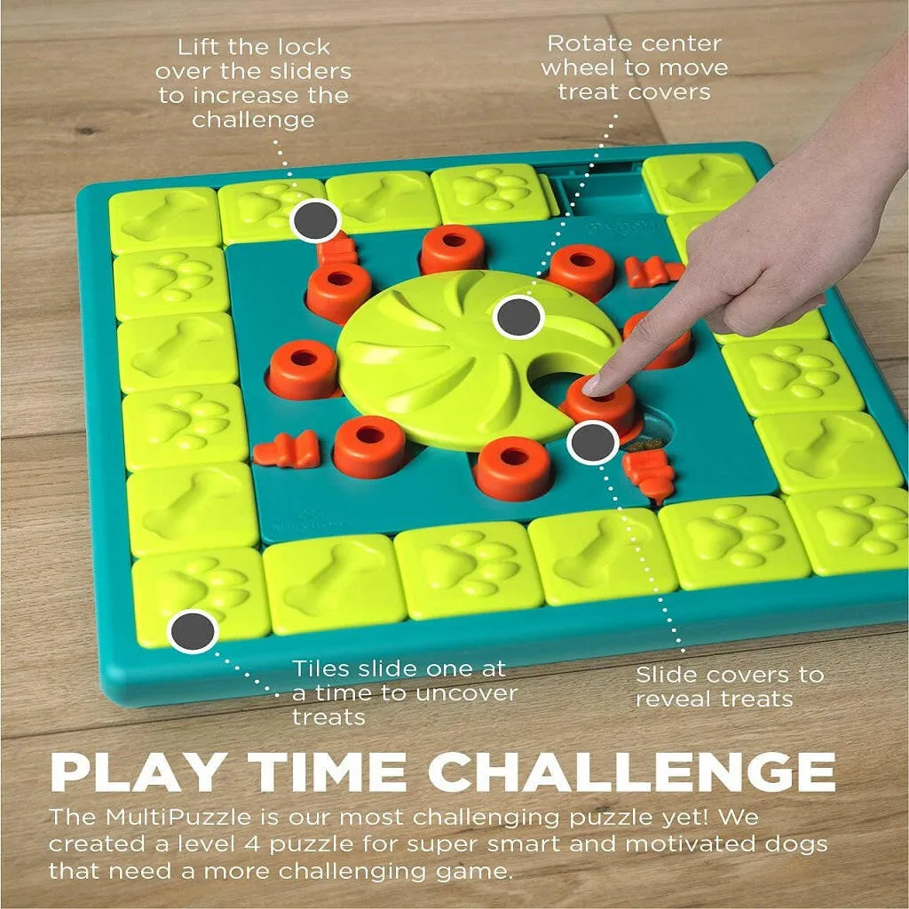 Outward Hound Nina Ottosson MultiPuzzle Interactive Treat Puzzle Toy For Dogs, Expert Level