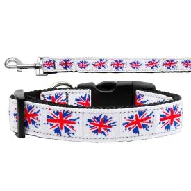 Pet Dog & Cat Nylon Collar or Leash, "Graffiti Union Jack"