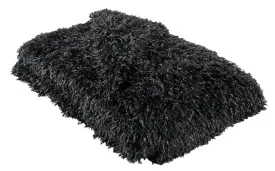 Pet / Dog Blanket - Black Swan Faux Feather