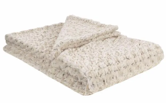 Pet / Dog Blanket - Rosebud Faux Fur