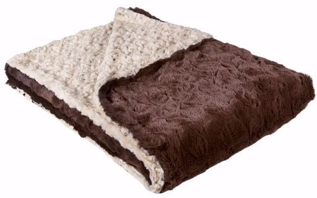 Pet / Dog Blanket - Rosebud Faux Fur
