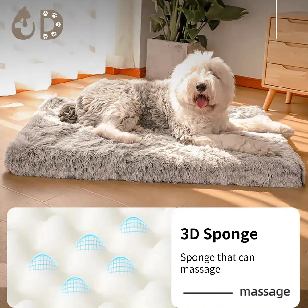 Plush Square Pet Bed for Dog or Cat