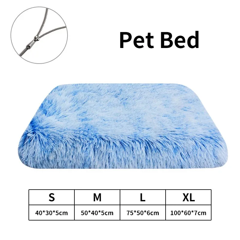 Plush Square Pet Bed for Dog or Cat