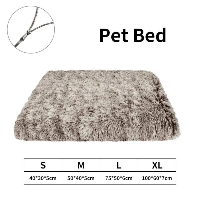 Plush Square Pet Bed for Dog or Cat