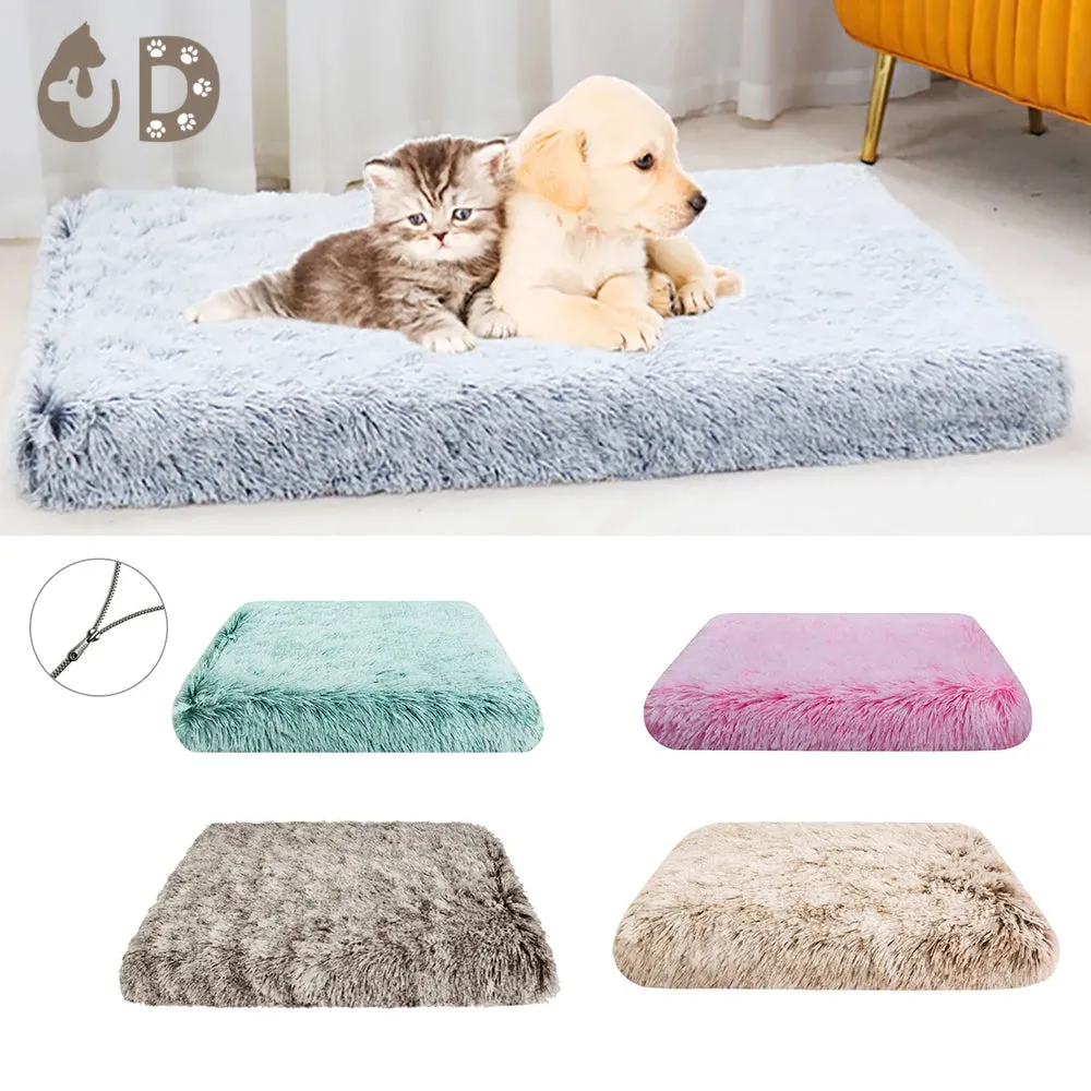 Plush Square Pet Bed for Dog or Cat