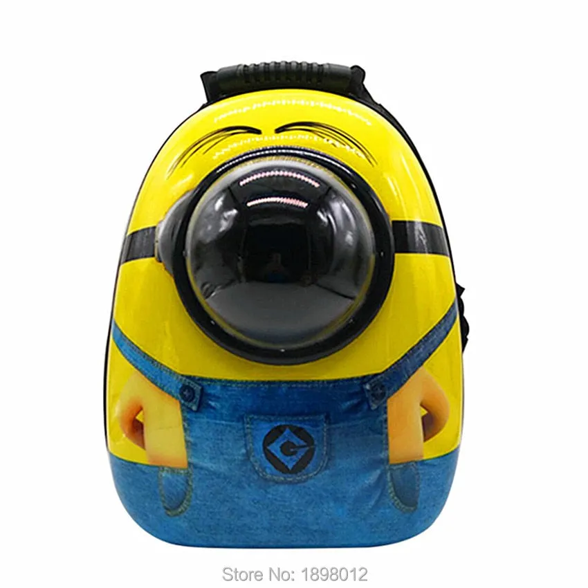 Portable Minions Pet Carrier  Dog/cat Backpack