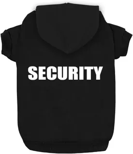 Security Dog Hoodies Dog Clothes Apparel Winter Sweatshirt Warm Sweater Cotton Puppy Small Dog Hoodie for Small Dog Medium Large Dog Cat (Black, 4XL)