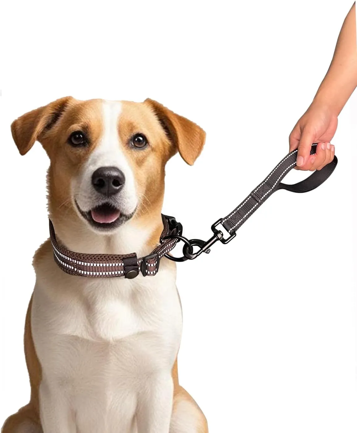 Short Dog Leash Heavy Duty Leash with Comfortable Padded Handle Reflective Training Dog leashes for Medium Large Dogs Up to 80lbs