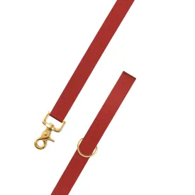 Textured Rust Belgian Surcingle Dog Leash