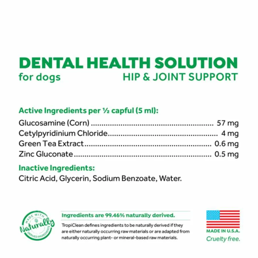 TropiClean Fresh Breath Water Add Hip And Joint