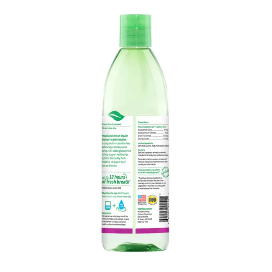 TropiClean Fresh Breath Water Add Hip And Joint